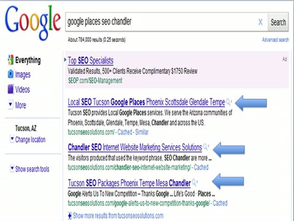 Local SEO Chandler - Seven Reasons 11 28 2010