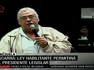 Escarra: Ley Habilitante permitirá al presidente legislar