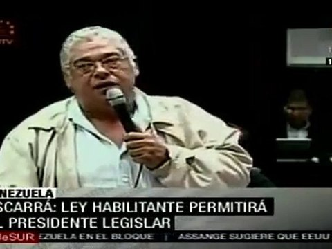 Escarra: Ley Habilitante permitirá al presidente legislar