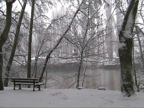 Neige dans le Val d'Oise / Mériel-Méry-Auvers