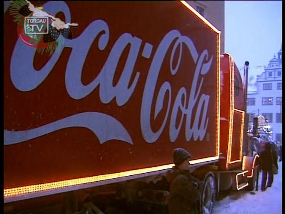 Coca-Cola-Weihnachtstruck in Torgau