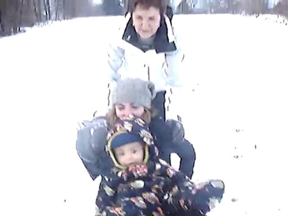 luge avec mamie et marraine 2