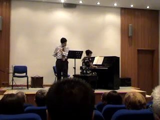 Bugra played flute piece from Pepusch