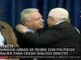 Abbas se reúne con políticos israelíes en busca de diálo