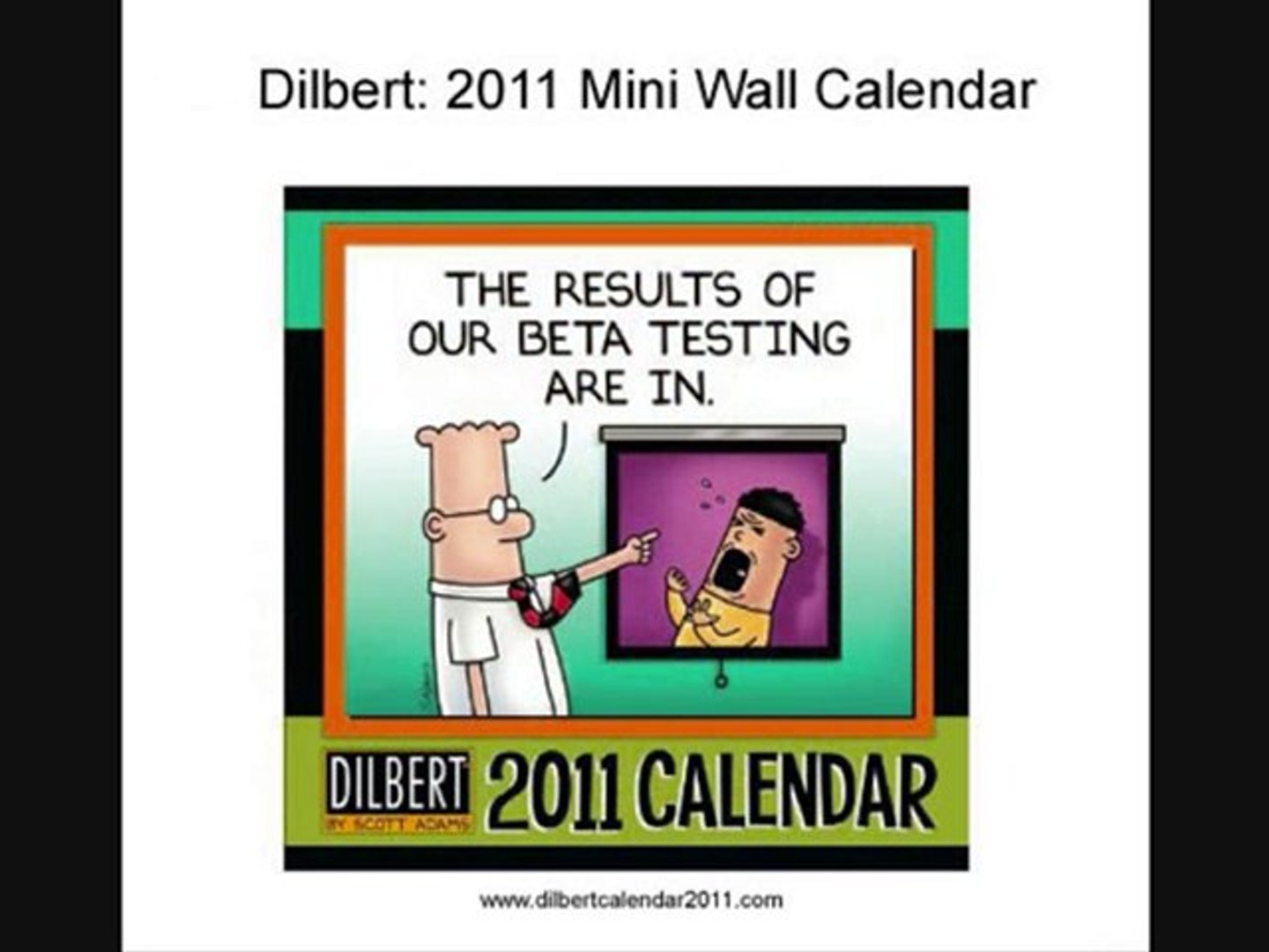 Dilbert Calendar 2011 Video Dailymotion