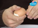 How to peel an hard-boiled egg ?