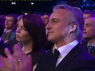 Becks' tears in emotional speech