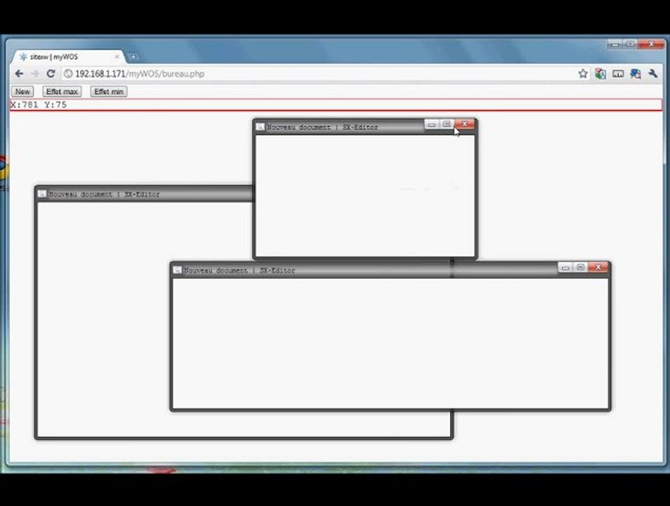 myWOS | Fenêtres V1