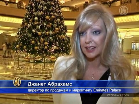 Самую дорогую ель установили в ОАЭ