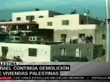 Israel destruye casas de palestinos