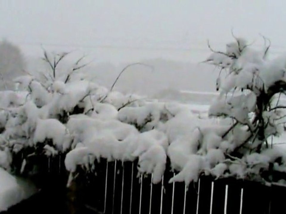 Neige d'automne à Beauvais