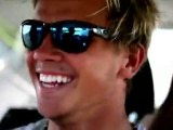 Surfer Julian Wilson gets schooled in rally racing by Ken Block