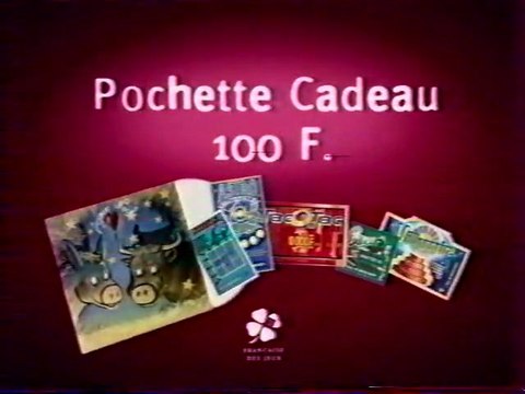 Publicité Pochettes Cadeaux Francais des jeux 2001
