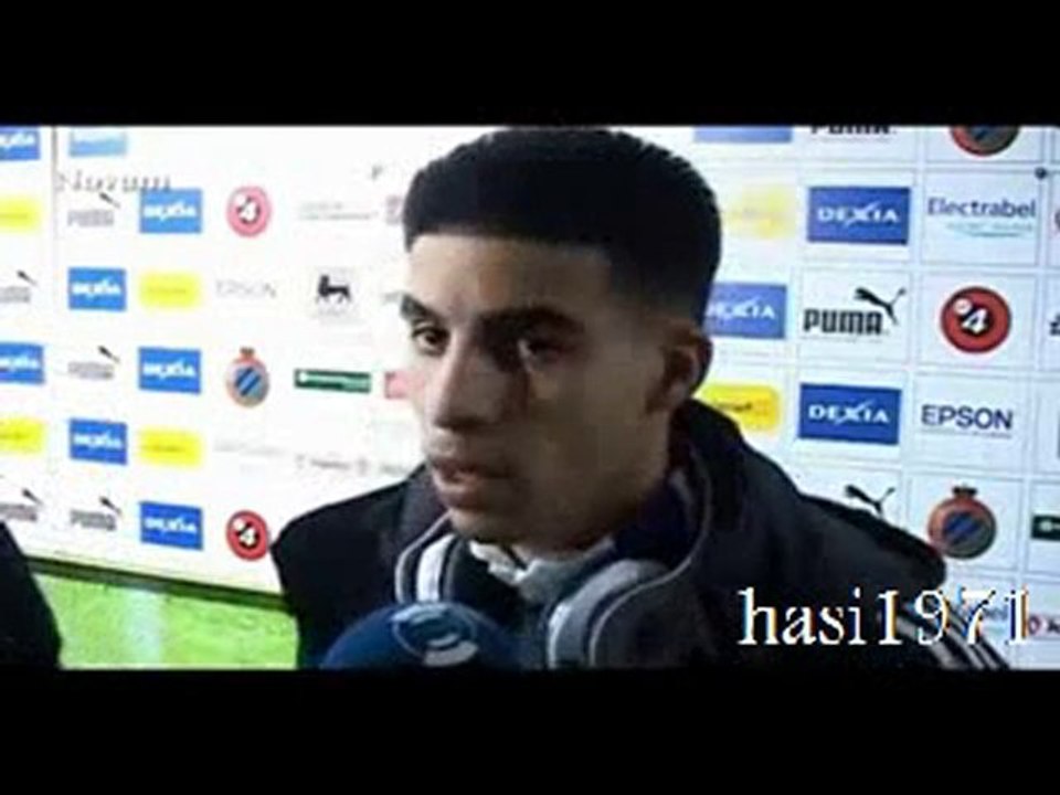 Boussoufa reaction face à Bruges