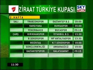 Türkiye Kupası'nda 2. Hafta Maçları