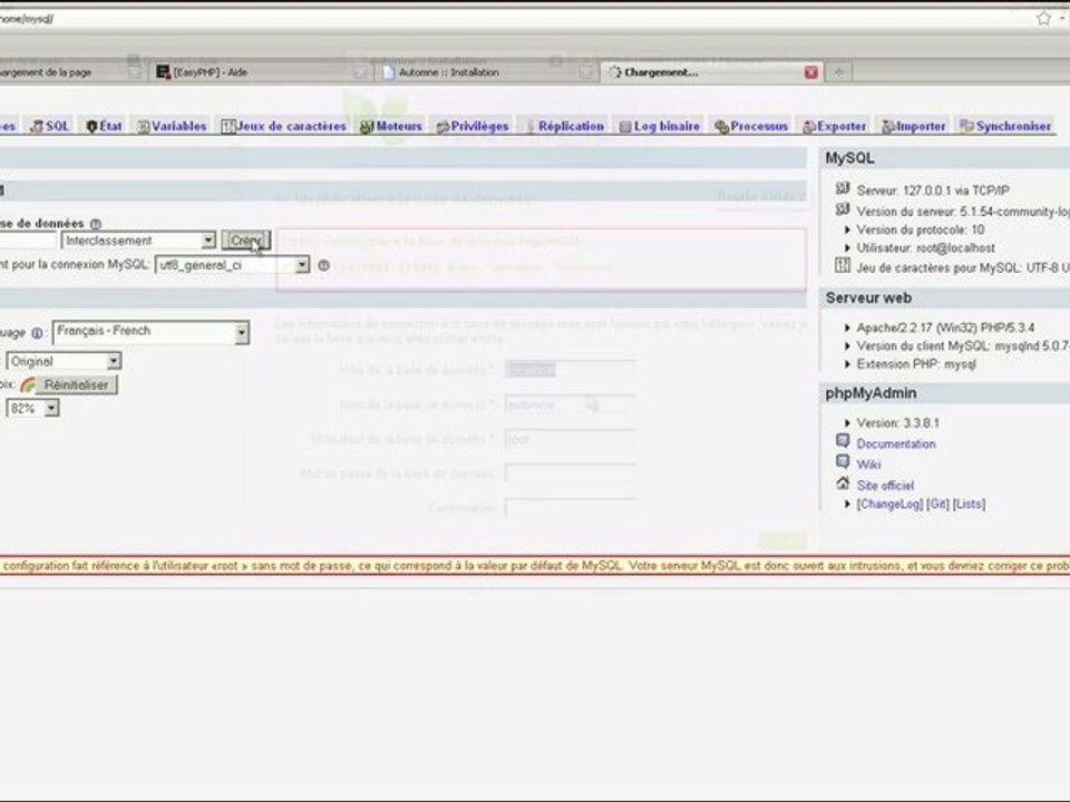 Installer Automne avec EasyPHP 5.3.x
