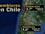 Varios temblores en Chile, no se reportan víctimas