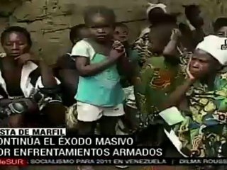 Sigue éxodo masivo de habitantes de Costa de Marfil