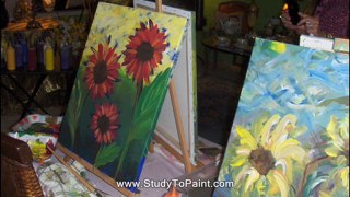 how to paint a abstract painting tutorial 1