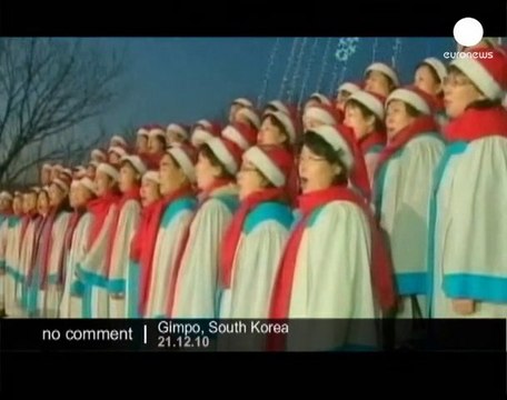 South Korea lights up a giant Christmas tree - no comment