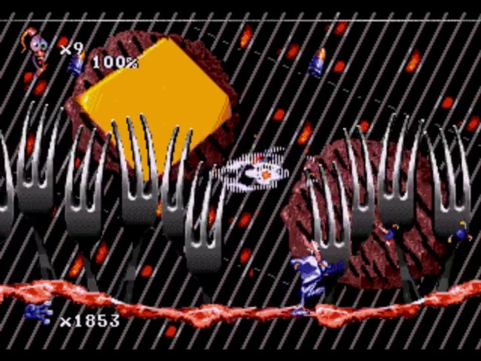 Earthworm Jim 2 [Megadrive] niveau 8