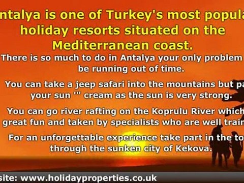 Rental Holiday Homes in Antalya