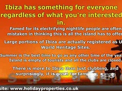 Rental Holiday Homes in Ibiza