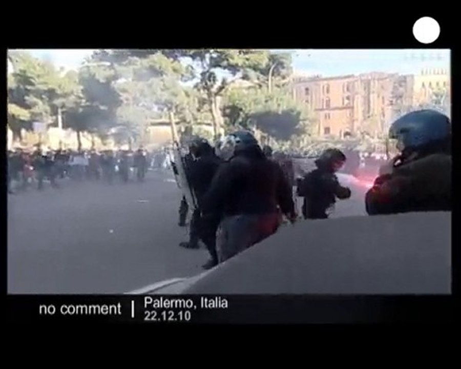 Italie : émeutes étudiantes à Palerme - no comment