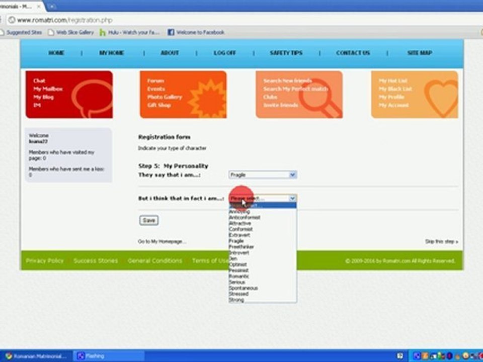 Romatri.com Registration tutorial