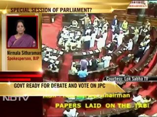 2G scam: Govt ready for a special session of Parliament