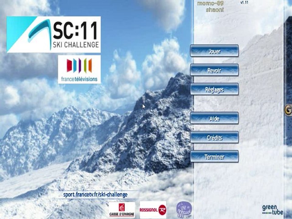 vidéotest avec momo-89 ski challenge 2011