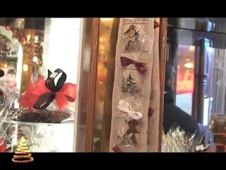 Vitrines de Fêtes en Sarthe : Chocolaterie Béline