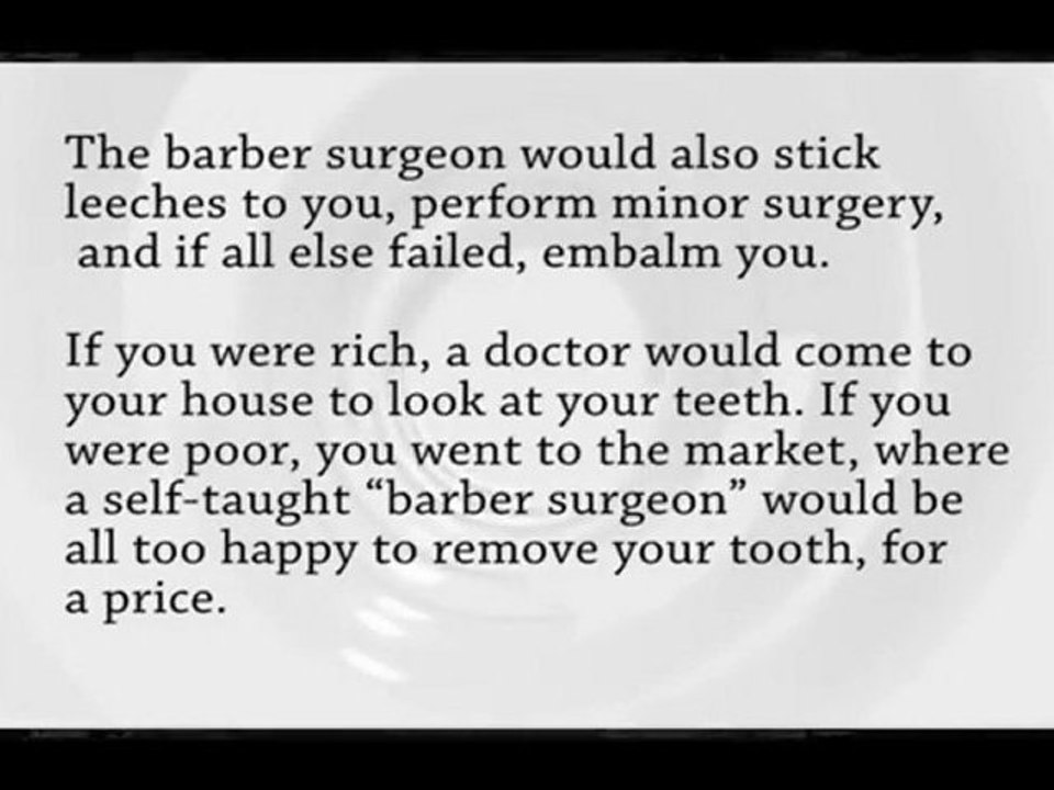 Arvada Dentist interesting 1700's dental info. , Arvada den