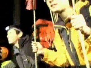 北アルプス冬山登山第一陣が入山 2010年12月