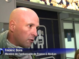 Les Français de retour de Côte d'Ivoire plutôt calmes