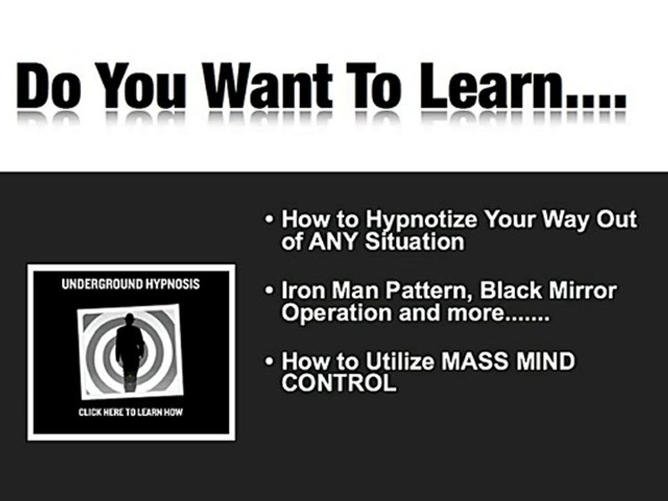 Mind Control  - Learn Covert Hypnosis Learn Hypnotism Onlin