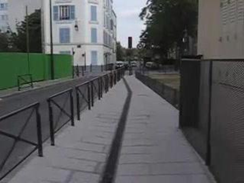 Trottoir rue Parmentier Puteaux