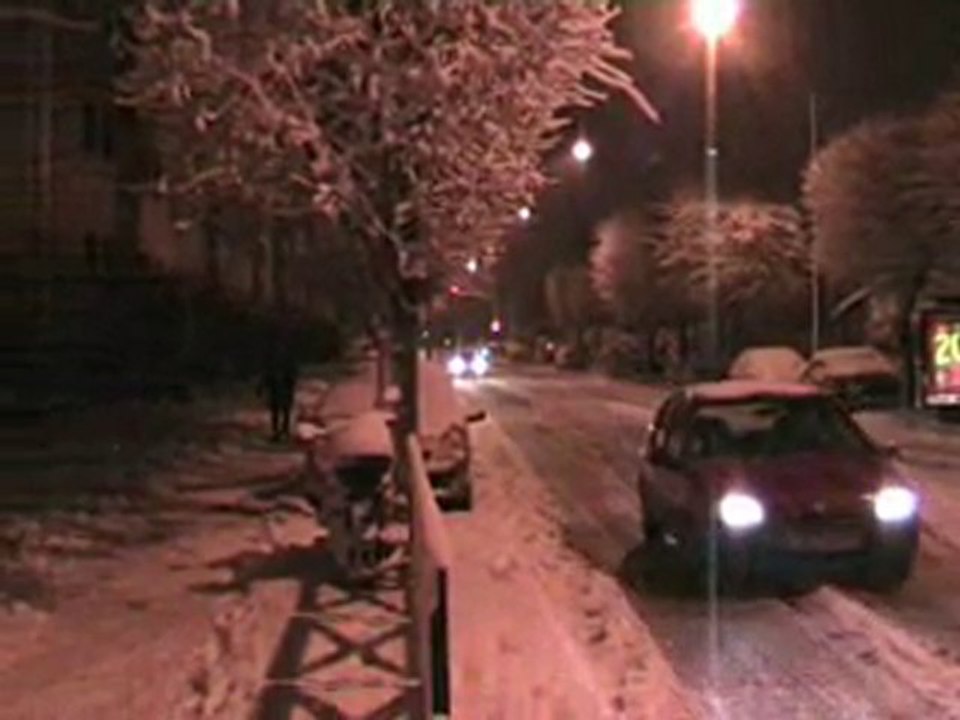Clamart Cité de la Plaine nuit et neige 9/12/10