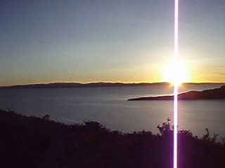puesta del sol en la isla del sol
