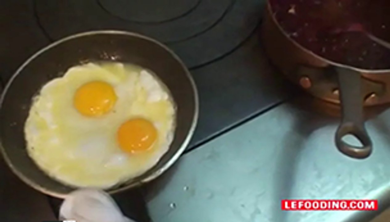 Recette d'oeuf au plat à la betterave par Nicolas Fontaine, Gaya