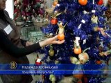 Необычные новогодние елки выставили в Киеве