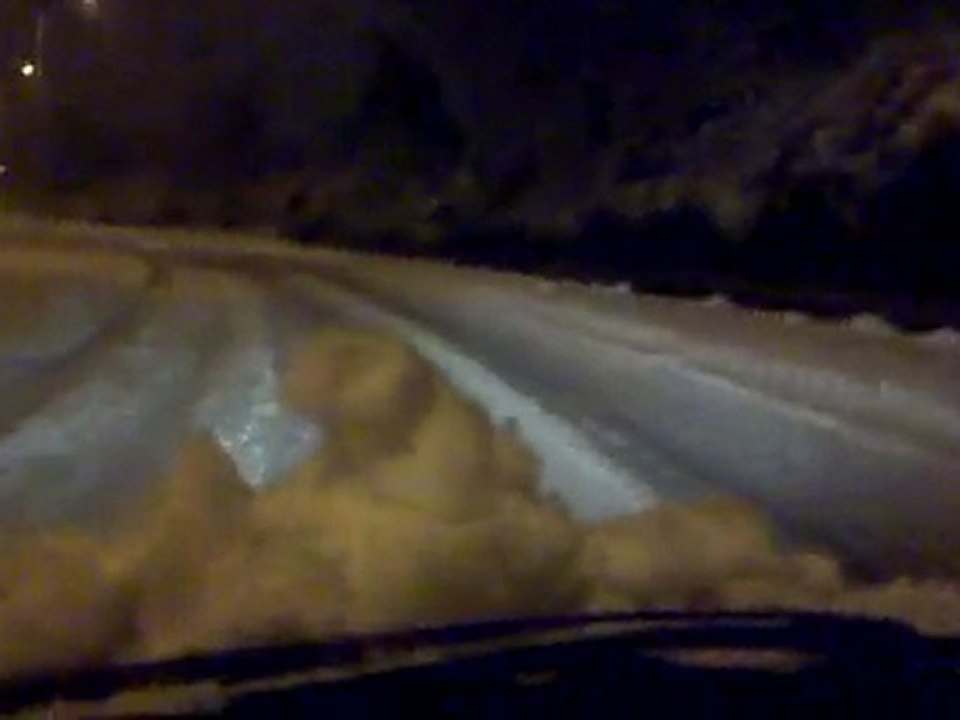 Neige à Montigny le 22/12/10 à 23h