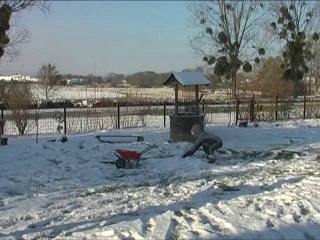 Clarisse et Céléus snowchase Christmas 2010