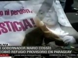 Ex gobernador Mario Cossio recibió refugio provisorio paraguay