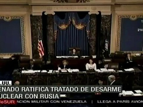El Senado de EEUU ratifica el tratado de desarme nuclear con Rusia