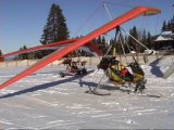 ballade en ulm pendulaire sur ski