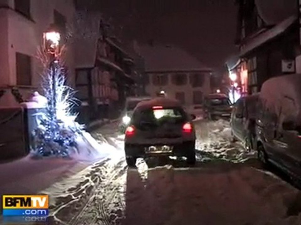 Les Alsaciens fêtent Noël sous la neige