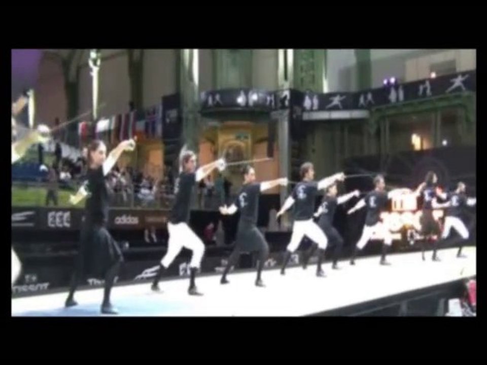 Escrime mondial 2010.Démo escrime artistique. Frédéric Trin