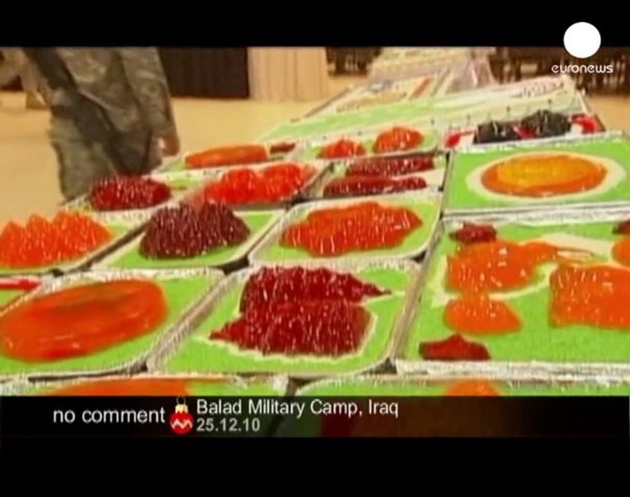 U.S. troops celebrate Christmas in Iraq - no comment