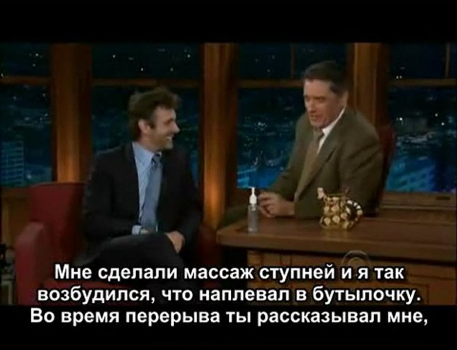Майкл Шин на The Late Late Show  (русские субтиры)